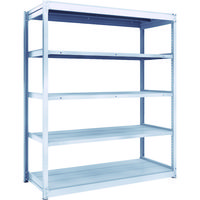 TRUSCO TUG型軽中量ボルトレス棚 200kg 単体型 1540×624×H1800 5段 TUG200-65L-5 1台(1個)（直送品）