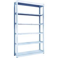 TRUSCO TUG型軽中量ボルトレス棚 200kg 単体型 1240×324×H2100 6段 TUG200-74K-6 1台(1個)（直送品）