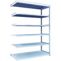 TRUSCO TUG型軽中量ボルトレス棚 200kg 連結型 1540×624×H2100 6段 TUG200-75L-6B 1台(1個)（直送品）