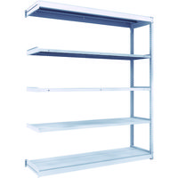 トラスコ中山 TRUSCO TUG型軽中量棚200kg連結 1840X474XH2100 5段 TUG200-76S-5B 1台(1個)（直送品）