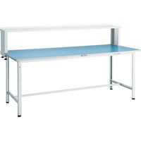 TRUSCO 軽荷重作業台(250kg)BE型 1500X750XH1044(全高) 上棚付 ホワイト色 BER-1575YURBW 1台（直送品）