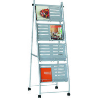 トラスコ中山 TRUSCO カタログスタンド A4幅広サイズ対応 2列4段型 TCS-24 1台 287-4199（直送品）