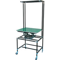 スペーシア セル作業台テーブル昇降機付SPDーTー3B 静電黒色仕様 SPD-T-3B 1台 460-1254（直送品）