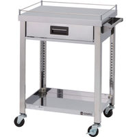 東製作所 アズマ 4方コボレ止め・引出付ワゴン 2段 4GWGO2-600K 1台 828-3326（直送品）