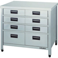 東製作所 アズマ 縦型引出し付作業台 750×450×800 KTVO-750 1台 455-2989（直送品）