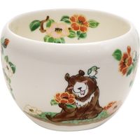ブルーム 美濃焼 林民和ひなたの森丸碗（M）/roundbowl（M）/くま・椿/7.5×9×6.5cm 16599 1セット（5個：1個入×5箱）（直送品）