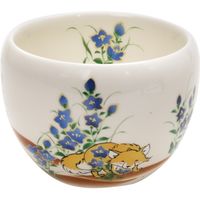 ブルーム 美濃焼 林民和-ひなたの森丸碗（M）/roundbowl（M）/きつね・桔梗 16600 1セット（5個：1個入×5箱）（直送品）