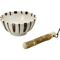 ブルーム 美濃焼 暮らしの達人 十草すり鉢/スリ棒付/15.5×7.5/日本 60460 1セット（4個：1個入×4箱）（直送品）