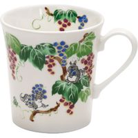 ブルーム 美濃焼 林民和ひなたの森マグカップ/mugcup/りす・葡萄/9×9cm/日本 16588 1セット（4個：1個入×4箱）（直送品）