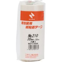 ニチバン 紙粘着テープ 白 30mm×1パック（4個入） 210-30（直送品）