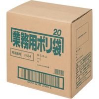 日本サニパック ポリゴミ袋 白半透明 20L 10枚 60組 N-24-60（直送品