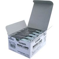 カシオ計算機 ネームランド ラベルライターテープ 透明に黒文字 12mm 1セット（5個×4） XR-12X-20P-E（直送品）