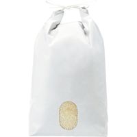 【袋・包装資材（米袋）】マルタカ KH-0850 紐付白クラフト 無地 窓付 5kg 1梱包（100枚入）（直送品）