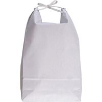 【袋・包装資材（米袋）】マルタカ KH-0851 紐付白クラフト 無地 窓無 5kg 1梱包（100枚入）（直送品）