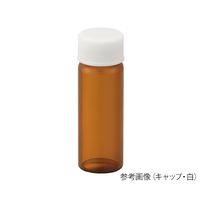 日電理化硝子 ねじ口瓶（茶）+PPキャップ（白）+フッ素PTFE/ニトリルパッキン 組合せセット