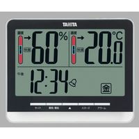アズワン デジタル温湿度計 ブラック 校正証明書付 TT-538 1個 1-9820-12-20（直送品）