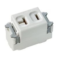 朝日電器 兼用コンセント EW-1501HN 1個 62-8570-16（直送品）