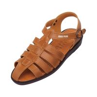 ダイマツ 本革バックバンドサンダル キャメル L AP6611 1足 62-9851-80（直送品）