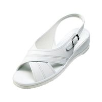 ダイマツ PWベーシックサンダル ホワイト SS PW7602 1足 62-9849-78（直送品）