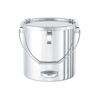 MONOVATE 吊り下げ式下部取っ手付密閉容器(クリップ式/PTFE) 25L CTBD-PTFE-33 1個 63-1207-45（直送品）