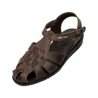 ダイマツ 本革バックバンドサンダル ダークブラウン LL AP6610 1足 62-9851-93（直送品）