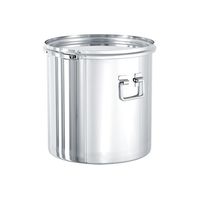 MONOVATE 折りたたみ取っ手付密閉容器(バンド式/CR) 25L CTLF-33/PCL 1個 63-1208-37（直送品）