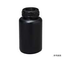 瑞穂化成工業 広口びん 黒色 PE 1L 0087BK 1個 63-1279-07（直送品）