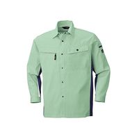 ビッグボーン 長袖シャツ アースグリーン×ブルーグレー 6655-23-5L 1枚 63-1800-92（直送品）