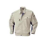 ビッグボーン 長袖ジャケット シルバーグレー×ブルーグレー 6657-61-5L 1枚 63-1801-35（直送品）