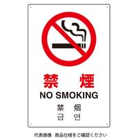 ユニット 4カ国語標識 平板タイプ禁煙 802-904 1枚（直送品）