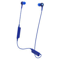 【アウトレット】オーディオテクニカ Bluetoothワイヤレスイヤホン カナル型 ブルー ATH-CK200BT-BL　【終売品】