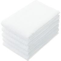 林 ロングフェイスタオル ホワイト(白) FC411310x8 1セット(40枚)