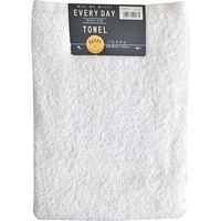 林 バスタオル エブリーカラー ホワイト(白) BI600620 1セット(10枚)