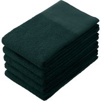 林 ロングフェイスタオル ブラック（黒） FC411330x8 1セット（40枚）（直送品）