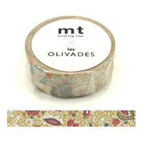 【アウトレット】カモ井加工紙 マスキングテープ mt レゾリヴァード CHARBONNER 幅15mm MTLES004　【終売品】