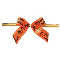 ヘッズ ハロウィンプリントリボンワイヤータイ―2(30個) HWR-YT2 1パック(30個)