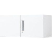 【組立設置込】コクヨ エディア 両開き扉 上置き ベースなし 壁固定あり 幅900×奥行450×高さ350mm ホワイト 1台（直送品）
