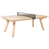 【組立設置込】Garage ピンポンワークテーブル ミニ PW-1222H 幅1220×奥行き2192×高さ760mm 白木 434692 1台（直送品）