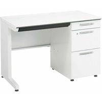【組立設置込】コクヨ iSデスク 片袖 B4タイプ 幅1000×奥行600×高さ720mm ホワイト 1台（直送品）