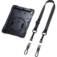サンワサプライ iPad Air 2019 耐衝撃ケース(ハンドル、スタンド、ショルダーベルト付き) PDA-IPAD1517BK 1個（直送品）