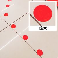 アルファ フロアシール 赤丸（5枚入） NT8-0031（直送品）