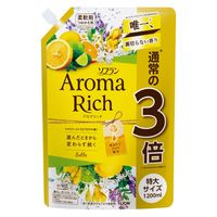 【アウトレット】ソフランアロマリッチ ベル 詰め替え 特大 1200ml 1個 柔軟剤 ライオン 衣類用