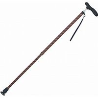 介援隊 伸縮和柄杖 2 茶 CMS-12　【杖】介援隊カタログ W1612（直送品）