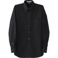 セブンユニフォーム シャツ・男女兼用・長袖 ブラック L CH4446-9 1セット(2着入)（直送品）