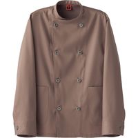 セブンユニフォーム コックコート・男女兼用・長袖 ライトブリック L QA7365-3 1着（直送品）