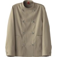 セブンユニフォーム コックコート・男女兼用・長袖 ベージュ S QA7365-7 1着（直送品）
