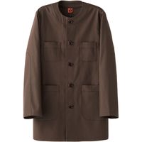 セブンユニフォーム コート・男女兼用・長袖 ブラウン LL QA7366-6 1着（直送品）