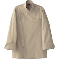 セブンユニフォーム コックコート・男女兼用・長袖 ベージュ L QA7369-7 1着（直送品）