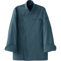 セブンユニフォーム コックコート・男女兼用・長袖 グレー 3L QA7369-8 1着（直送品）