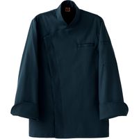 セブンユニフォーム コックコート・男女兼用・長袖 ネイビー S QA7369-9 1着（直送品）
